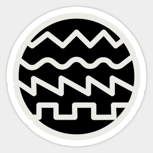 Synthesizer Waveforms Sticker